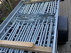 50 Spindelfüße Gerüst 38mm 40-100cm Gewindefuß Platte Spindel