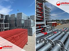 Plettac Distribution Modular METRIC Scaffolding 60 m², WELDED Steel Decks