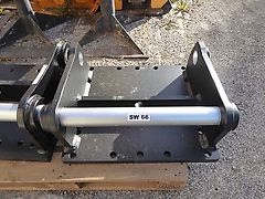 Liebherr - SW-Adapterplatte SW 66 - bestückt für HH, ASG - gebohrt für Indeco 7000 - SW-Identmaße: 80-660-420-660-80 - Bagger: 26t-48t