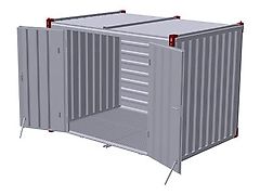 Iovino Container mit Auffangwanne 300 Liter 2S