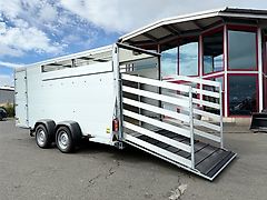 Sirius Viehanhänger V170 Treibgitter LED Neu TÜV 3500 kg Anhänger Viehtrailer Viehtransporter Kombi-Tür Alu Viehanhänger