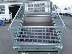 Brenderup 750 kg Anhänger Kippi 1205SUB mit Laubgitter 203x116