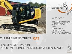 Wolf Caterpillar CAT Kabinenschutz Abbruchgitter Cabin protection