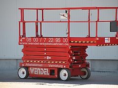 Skyjack Scheren Arbeitsbühne 12 Meter Hebebühne Elektroschere