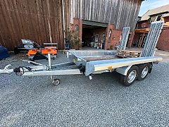 Humbaur Tieflader 5698€ netto Baggeranhänger Minibagger Radlader