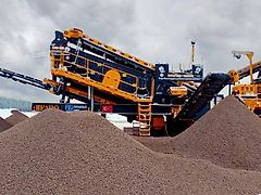 Fabo 300TPH MOBILE VERTICAL SHAFT IMPACT CRUSHING PLANT