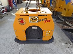 Indeco - hydraulische Rüttelplatte IHC 70 - Adapterplatten-Festanbau - Bohrbild Indeco 1200 - Bagger:3,5t-13t