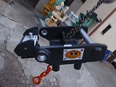 Liebherr - SW-Adapterplatte SW33 Likufix 0 Leitungen - mit Schutzvorrichtung - mit Öse für Kran-Lasthaken z.B. 3t - SW-Identmaße: 60-330-400-330-60 - Bagger: 8t-25t