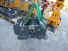 Liebherr - SW-Adapterplatte SW 33 Likufix orig. 5 Leitungen - bestückt für AZ, ASG, SS, HH - Bohrbild auf Kundenanfrage - SW-Identmaße: 60-330-400-330-60 - Bagger: 8t-25t