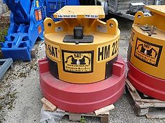 Zanetti SAT - Magnet / Hydraulik-Abbruch-Magnet HM 22/35 AK - AK: für Adapterplatte + Kette - außen geschützt vorne unter Adapter-Platte montierte Licht-Signal-Ampel - Bagger: 22t-35t - Magnet-Leistung 9KW 220V