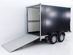 vezeko Kofferanhänger 180x301cm Höhe:205cm 2,7t|Rampe|schwarz