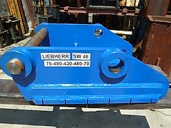Liebherr - SW-Adapterplatte SW 48 - gebohrt für PMG 20 - SW-Identmaße: 70-480-420-480-70 - Bagger: 15t-30t